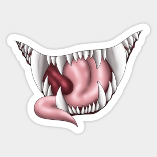 Mimic Maws (White) Sticker